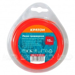 Леска триммерная Кратон Витой квадрат-2.4 мм в Ижевске