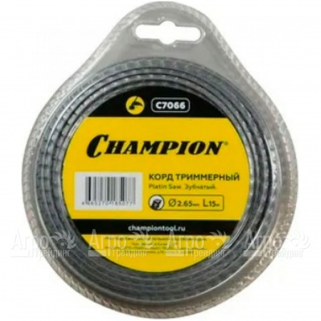 Корд триммерный Champion Platin Saw 2.65мм, 15м (зубчатый)  в Ижевске