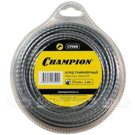 Корд триммерный Champion Platin Saw 2.65мм, 30м (зубчатый)  в Ижевске