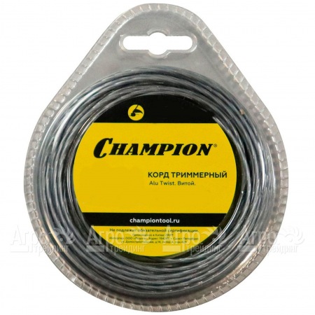 Корд триммерный Champion Alu Twist 3.0мм, 60м (витой)+нож  в Ижевске