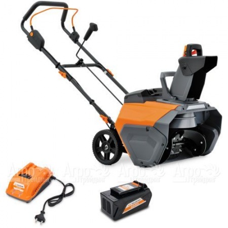 Снегоуборщик аккумуляторный Villartec WA 4051 Set AM405+AC405  в Ижевске
