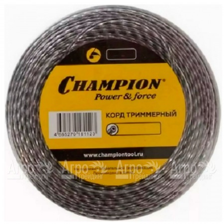 Корд триммерный Champion Tri-twist 3.0мм, 50м (витой треугольник)+нож  в Ижевске