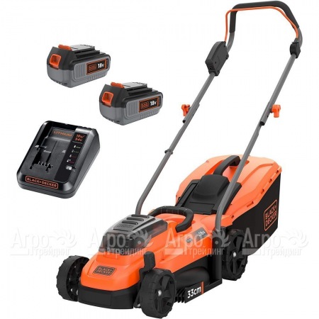 Газонокосилка аккумуляторная Black+Decker BCMW33184L2 в Ижевске