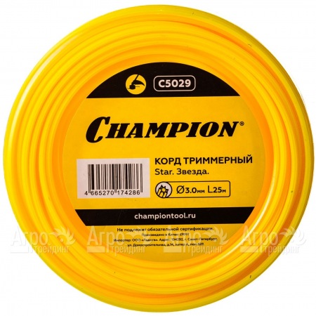 Корд триммерный Champion Star 3.0мм, 25м (звезда)  в Ижевске