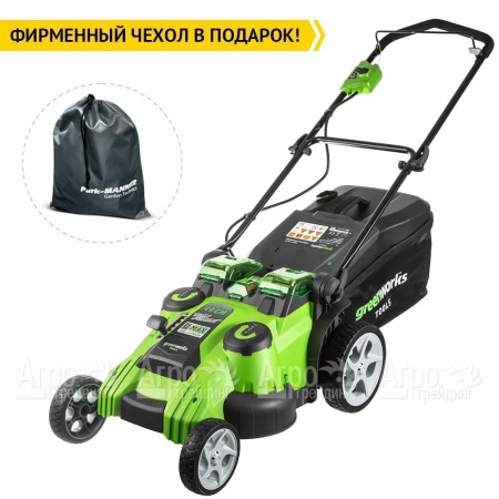 Газонокосилка аккумуляторная GreenWorks G40LM49DBK4  в Ижевске