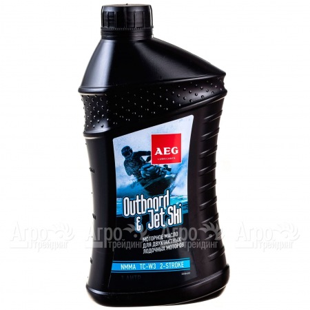 Масло AEG Outboard&amp;JetSki 2Т Oil NMMA TC-W3 1 л для 2-х тактных двигателей  в Ижевске