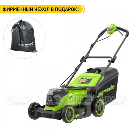 Газонокосилка аккумуляторная GreenWorks GD24X2LM411 2х4 Ач  в Ижевске