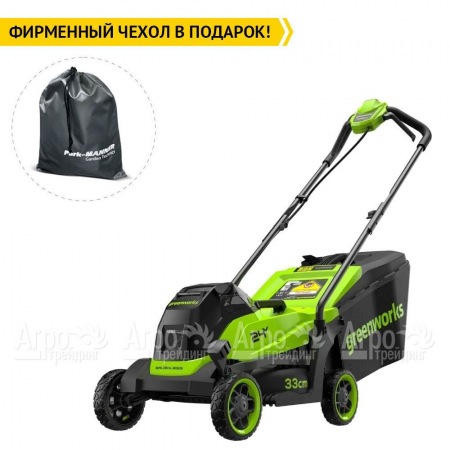 Газонокосилка аккумуляторная GreenWorks GD24LM331 2 Ач в Ижевске
