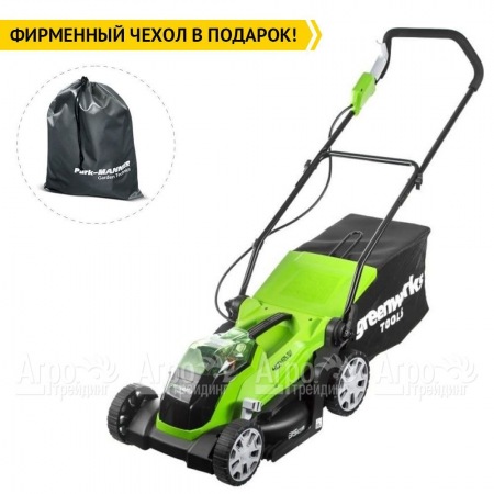 Газонокосилка аккумуляторная GreenWorks G-Max G40LM35K2 40V 35 см  в Ижевске