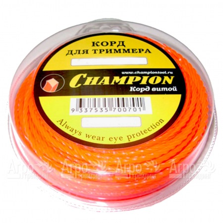 Корд триммерный Champion Twisted Square 2.4мм, 12м (витой квадрат) в Ижевске