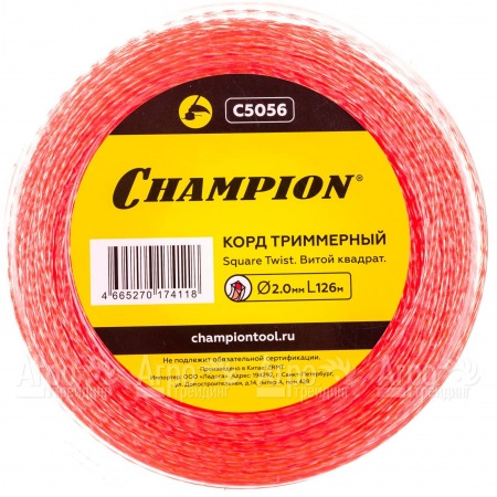 Корд триммерный Champion Square Twist Duo 2.0мм, 126м (витой квадрат)+нож  в Ижевске