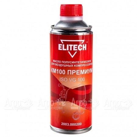 Масло полусинтетическое Elitech КМ100 2003.000200 ISO 100 0.45 л для воздушных компрессоров в Ижевске