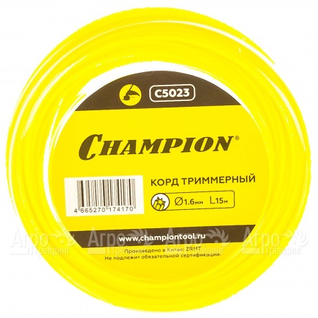 Корд триммерный Champion Star 1.6мм, 15м (звезда) в Ижевске