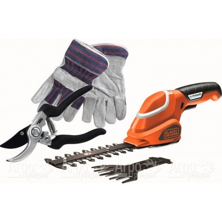 Ножницы аккумуляторные для травы Black+Decker GSL 700 KIT-QW в Ижевске