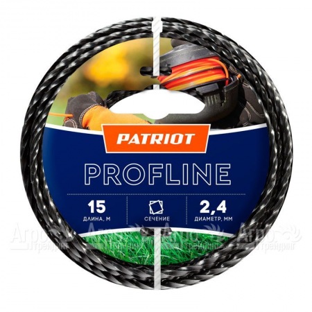 Леска триммерная Patriot Profline D 2.4 мм L 15 м в Ижевске