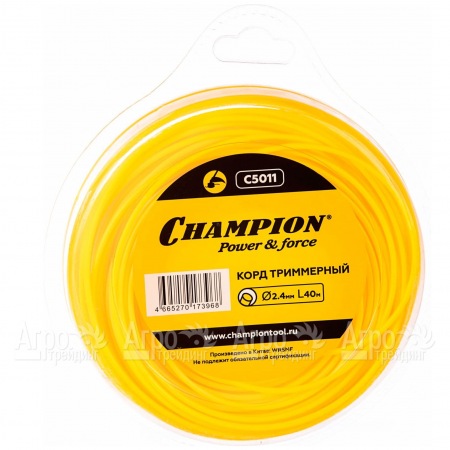 Корд триммерный Champion Round 2.4мм, 40м (круглый)  в Ижевске