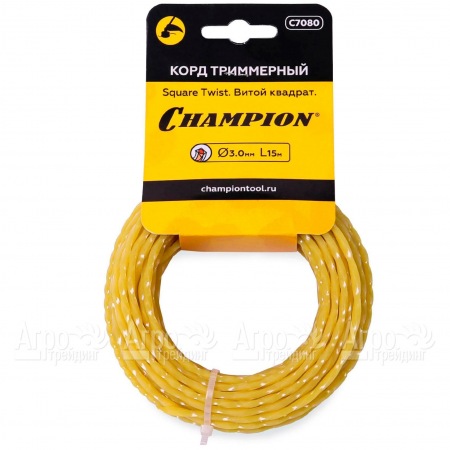 Корд триммерный Champion Square Twist 3.0мм, 15м (витой квадрат) в Ижевске