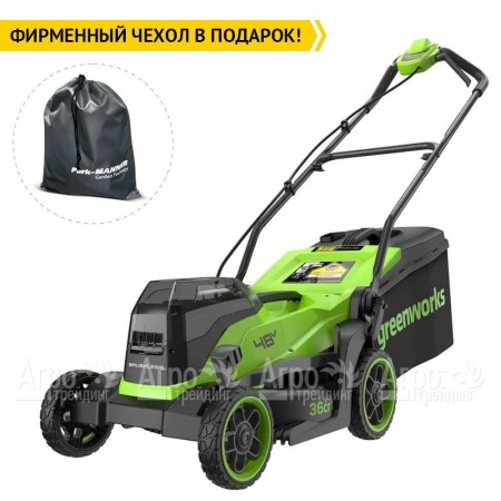 Газонокосилка аккумуляторная GreenWorks GD24X2LM361 2х4 Ач в Ижевске