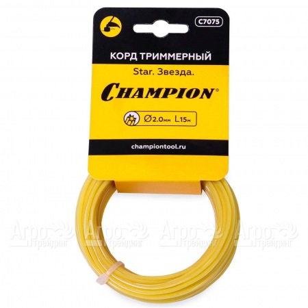 Корд триммерный Champion Star 2.0мм, 15 м (звезда) в Ижевске